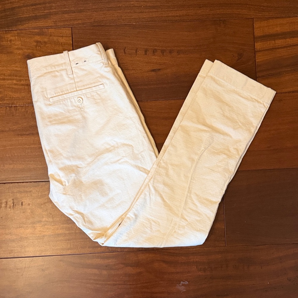 J Crew Men's Cream Pants